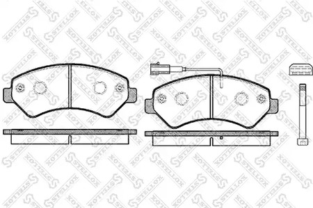 1286 001L-SX STELLOX Колодки тормозные дисковые